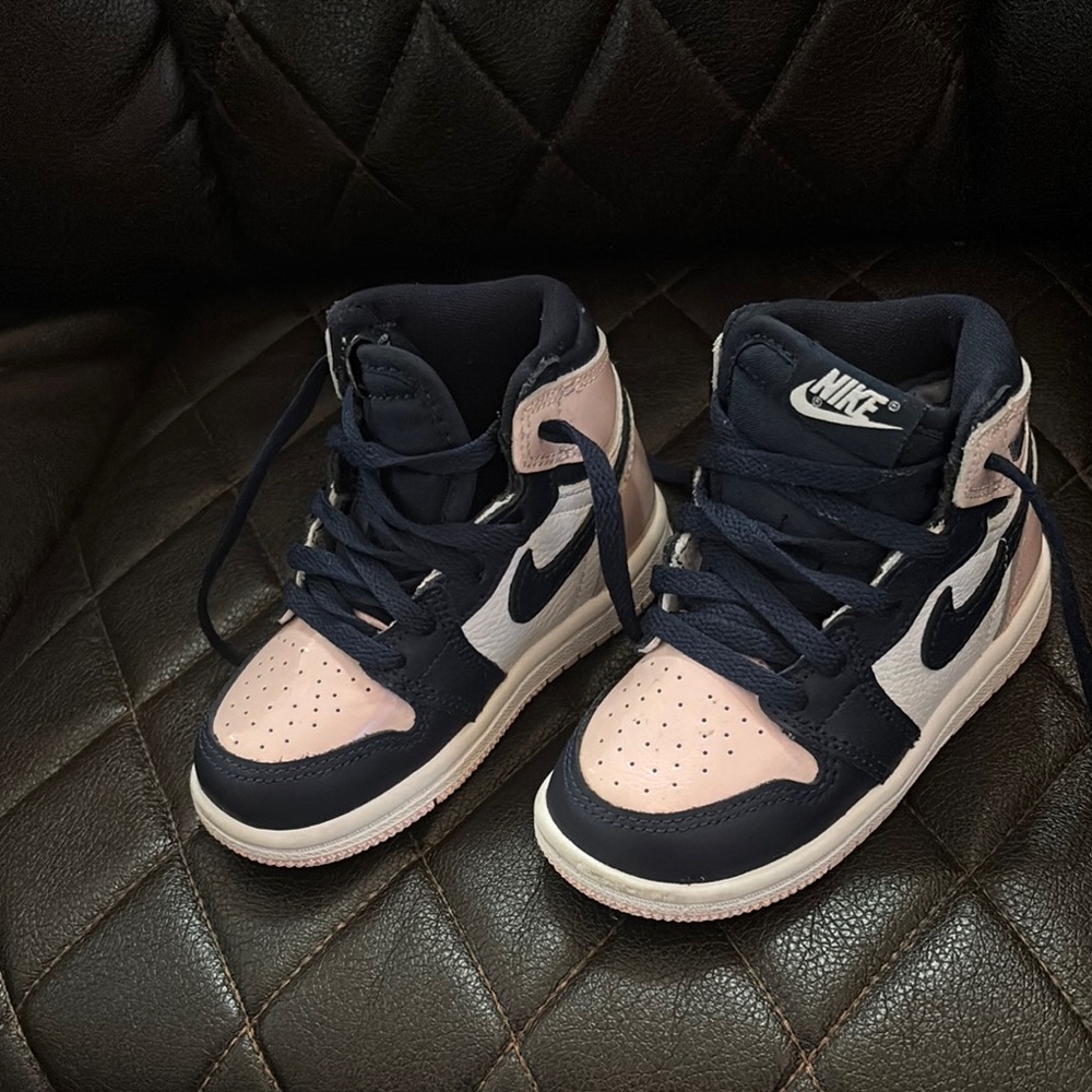 Nike Kids' Navy and Pink High-Tops